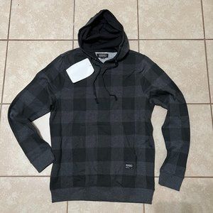 EZEKIEL Plaid Hoodie - BLK/GREY